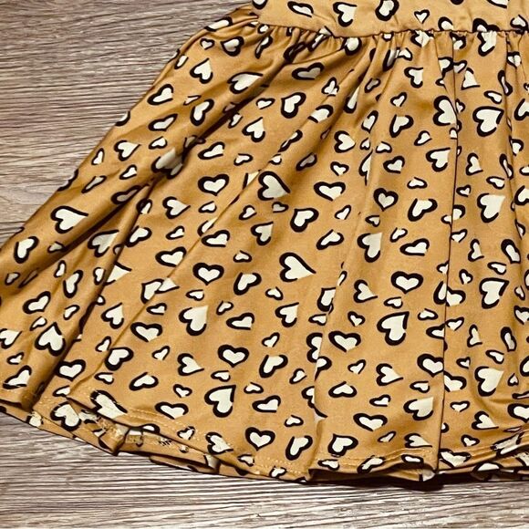 NWT Dot Dot Smile Ballerina Twirl Heart Dress Gold White Black Size 2T - Picture 6 of 11